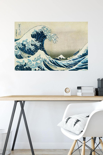 Trends International La Gran Ola Póster De Pared X 34