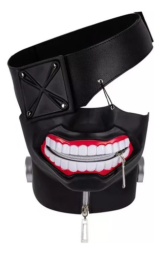 Máscara De Cosplay Preta 3d Tokyo Ghoul Ken Kaneki