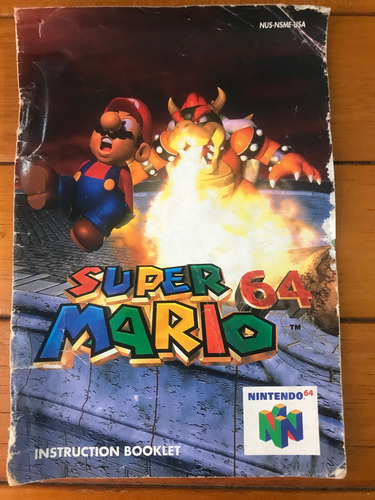 Jogo Nintendo 64 Super Mario 64 Caixa E Manual (Usado)