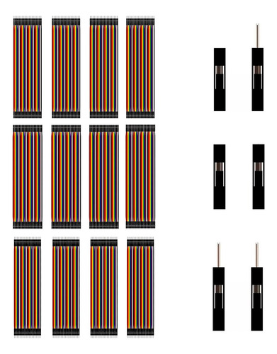480 Cables Jumpers Dupont Mixto H-h M-m H-m 30cm Protoboard