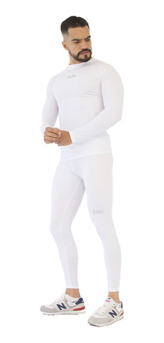 Buzo Licrado Deportivo Para Hombre Onhio Blanco Bldhb002