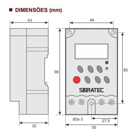 Programador Horário (timer) 110~240vca (25a)-min-horas-2 Pçs