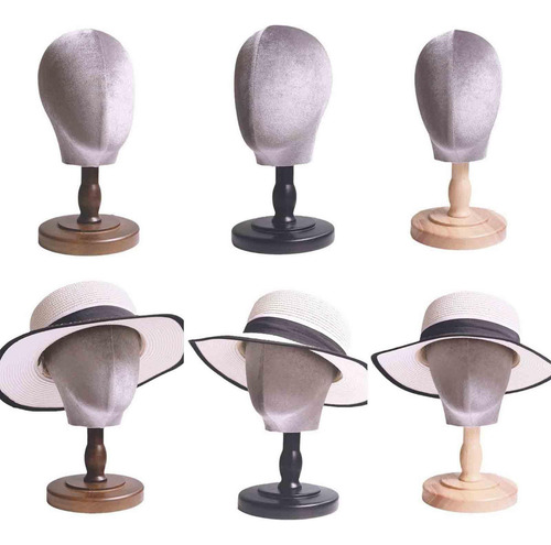 Cabeza De Maniquí Para Pelucas, Soporte De Base Negra
