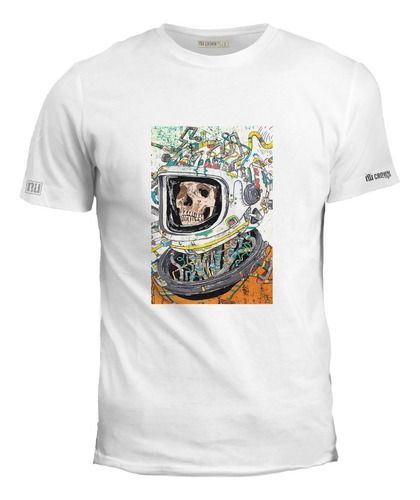 Camiseta Esqueleto Astronauta Tecnologia Inp Ink