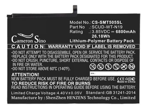 Batería Compatible Con Tablet Tab A7 T500 T505 Samsung 10.4 