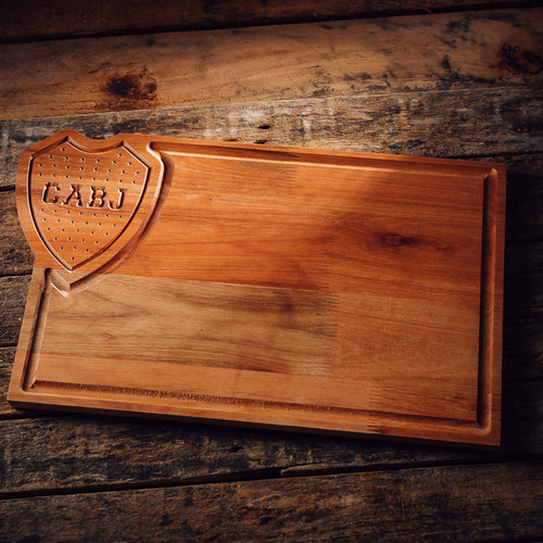 Regalo Para Hombre Tabla Boca Jr + Kit Parrillero Artesanal