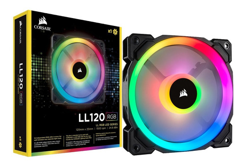 Fan Corsair Pwm Ll120 Dual Light Loop 120mm Black Led Rgb