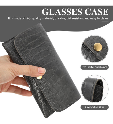 Funda De Piel Con Estampado Para Gafas Creative Fashion Wall