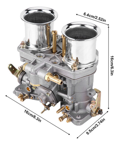 Qt1 Carburador Para Motor Carb, 2 Juntas, Bug Weber 40 Idf