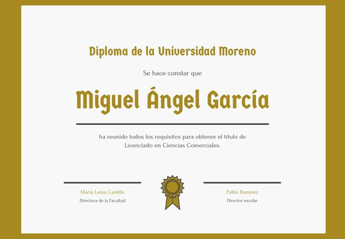 Diplomas Certificados Diseño Incluido Tamaño A4