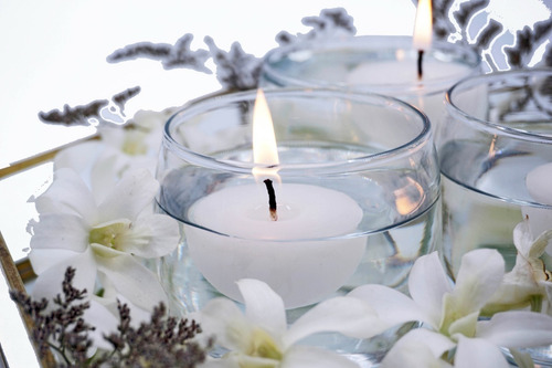 Imagen 2 de 10 de 10 Velas Flotantes Chicas Aluzza.