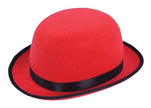 Sombrero De Jugador De Bolos Del Payaso Rojo De Los Adultos