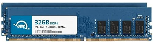 Owc 64gb (2x32gb) Ddr4 2933mhz Pc3-23400 Cl21 2rx8 Udimm 1.2