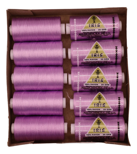 Caja Seda Amarilla Hilosiris (caja Con 10 Tubos De 25gr C/u) 953