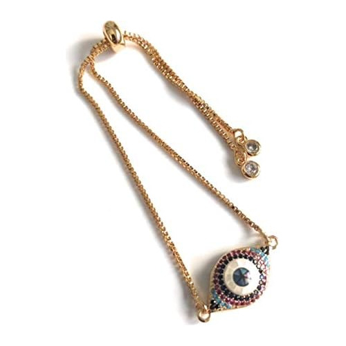 Pulsera Ajustable De Ojo Malévolo Abalón Uso Diario, ...