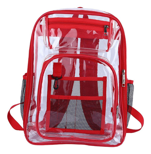 L Mochila Transparente Correa Reforzada De Pvc Resistente Al