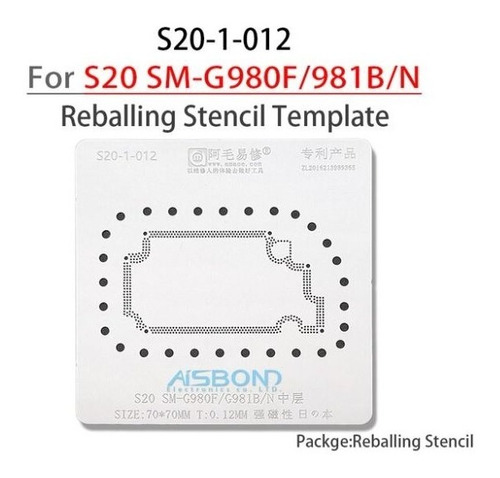 Stencil Amaoe Samsung S20 G980f G981b/n Reballing S20-1-012