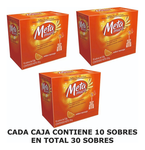 Metamucil Caja X 30 Sobres - Unidad a $57500