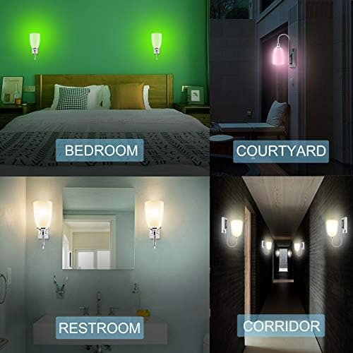 Luxsway Lámpara De Pared Que Cambia De 12 Colores, Aplique D