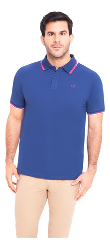 Polo Oscar De La Renta Azul Hombre B23kntp057-57