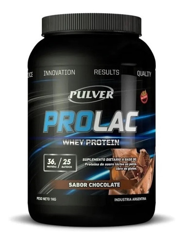  Pulver  Prolac Whey Protein Proteínas Sabor Chocolate 1kg