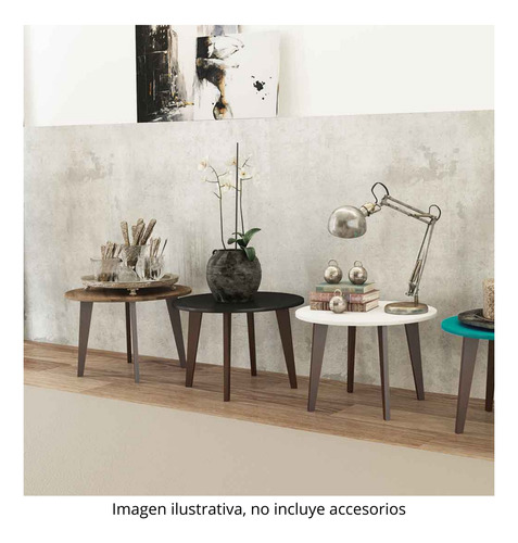 Mesa De Centro, Lateral, Buró Bertolini Rt 3082 Blanco
