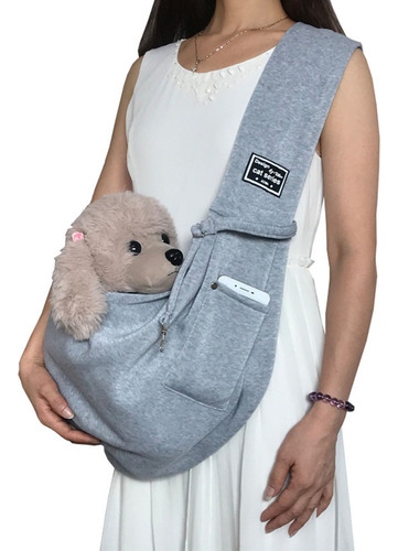 Bolsa Portátil Y Transpirable Para Mascotas Con Bolsillo Par