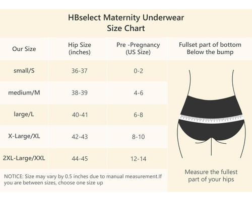 Paquete De 6 Ropa Interior De Maternidad De Algodón
