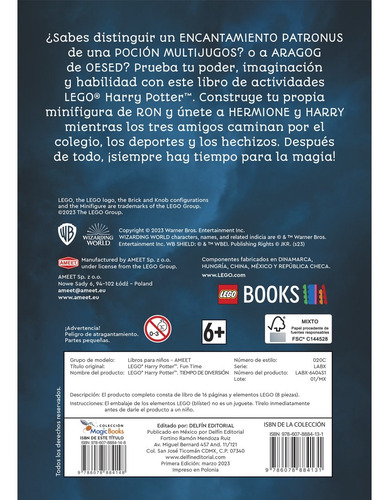 Libro Mágico Lego Harry Potter Tiempo Diversion Ron Weasley (Usado)