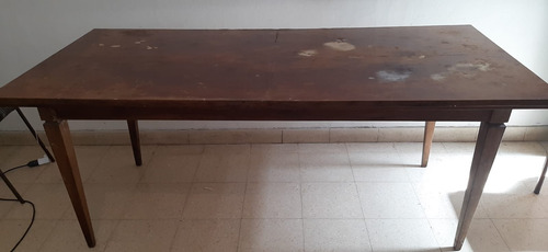Mesa De Madera Vintage 1,96 De Largo × Marrón Marrón (Usado)