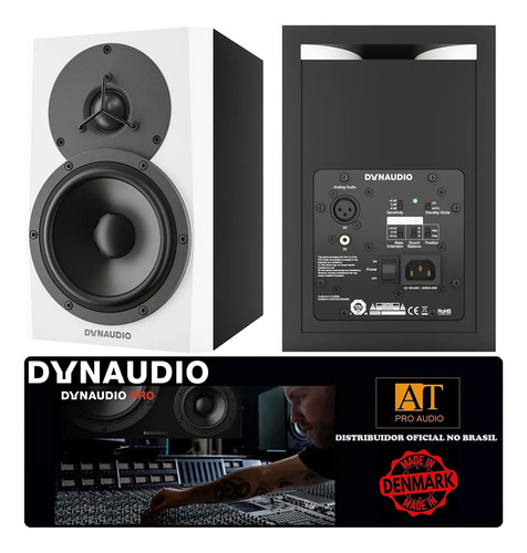 Par Monitor Ativo Dynaudio Lyd5 Branco Ñ Genelec Adam Focal