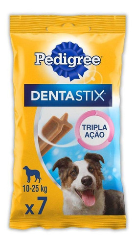 Petisco Pedigree Dentastix Cuidado Oral Cães Médios 7 Sticks