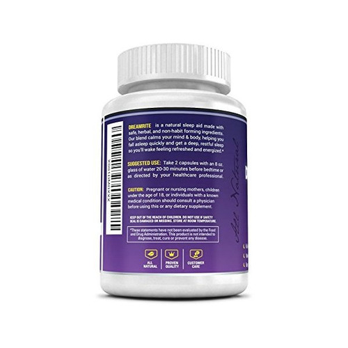 Dreamrite Natural Sleep Aid - Pastillas Para Dormir De Hierb