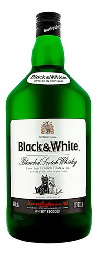 Paquete De 3 Whisky Black And White Blend 1.5 L