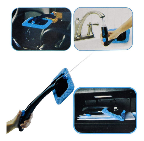 Limpia Vidrios Y Cristales Lugares Dificil Spray Microfibra