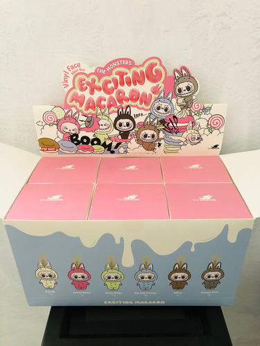 Labubu Monster Peluche Exciting Macaron Pop Mart Original Azul Claro (Usado)