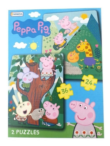 Puzzle X 2 Peppa Pig 24 Y 36 Piezas Epp06352
