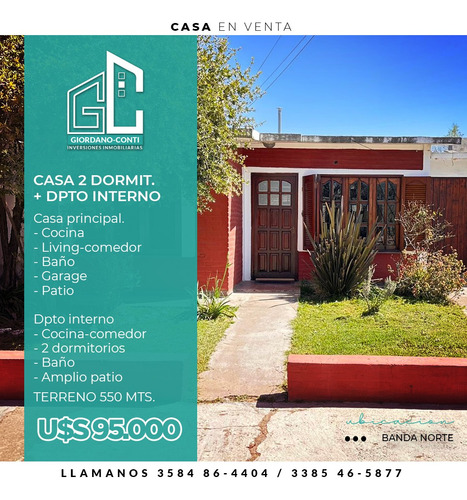 Banda Norte Casa De 2 Dormitorio En Venta