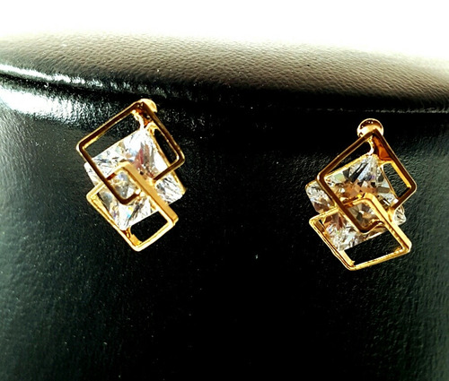 Aretes De Moda Dama Cristales Austriacos