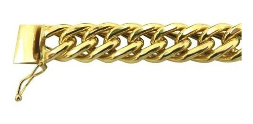 Pulseira Ouro18k Grumet/duplo Oca 20cm 60grs