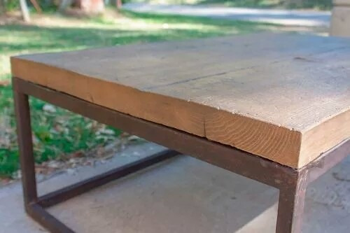 Mesa Ratona En Madera U Hierro Rústica