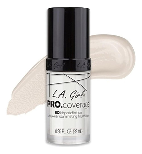 L.a. Girl Pro Coverage Liquid Foundation, Blanco, Onza Líqui