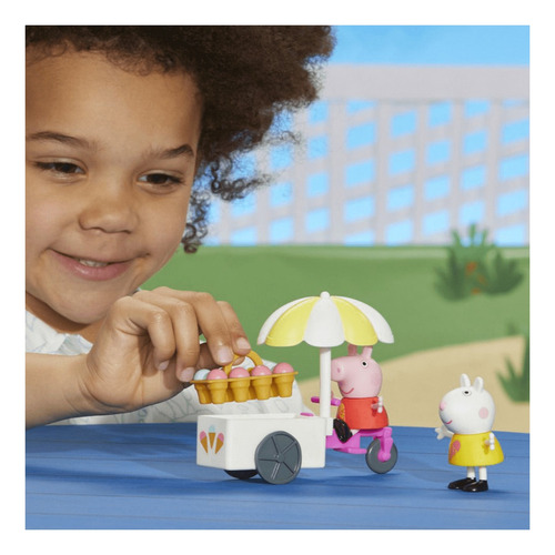 Figura Peppa Pig Carrito De Helados De Peppa Hasbro F2189