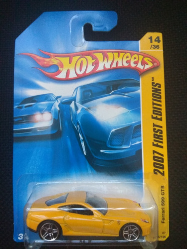 Hot Wheels Ferrari 599 Gtb Amarillo 2007 First Editions Fr1