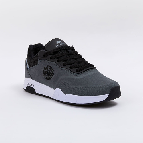 Zapatillas New Athletic Skateboarding Pisttruk03 Gris Con Bl