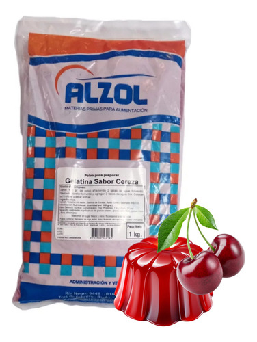Gelatina Alzol Sabor Cereza Xkg