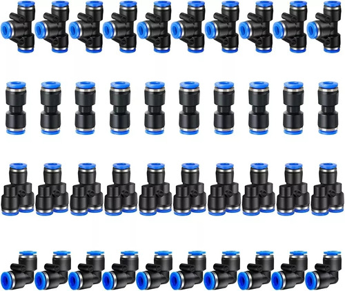 X40 Conector De Manguera Unión Neumáticos Pu Pv Pe Py 8mm