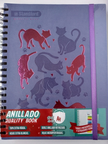 Cuaderno Standford Anillado Universitario A4 Tapa Tipo Agend