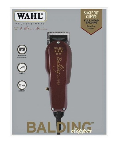 Maquina Peluquera Wahl 5 Estrellas Balding Clipper +12 Guias