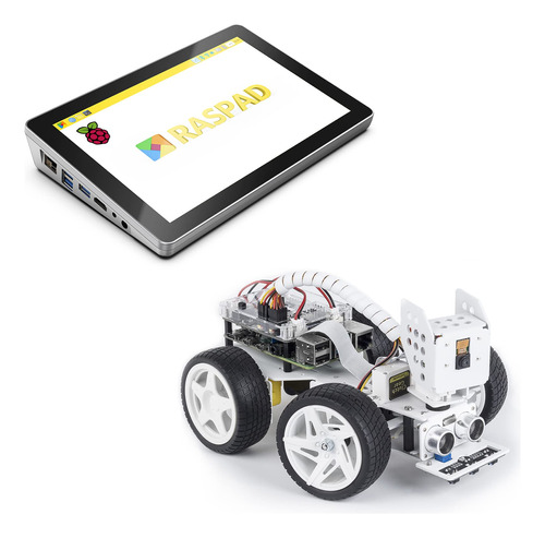 Una Tableta Todo Uno Raspberry Pi 4b Smart Video Robot Kit